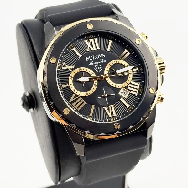 Bulova 98B278 Marine Star Men's Quartz Watch Six-Hand Chronograph Dial ...