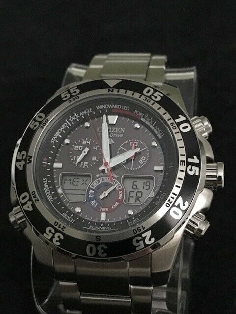 CITIZEN PROMASTER SAILHAWK ECO-DRIVE WORLD TIME JR4045-57E MINT