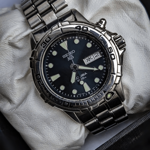 WRISTWATCH SEIKO DIVER AGS KINETIC 5M43-0C30 GENTS RARE. | WatchCharts  Marketplace