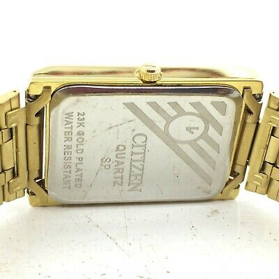 GENTS GOLD PLATED CITIZEN QUARTZ 25MM JAPAN MIYOTA 2030 WRIST WATCH V182 WatchCharts