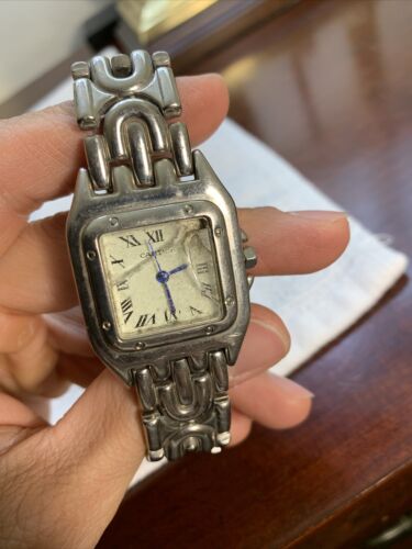 Cartier Swiss Made Or ET ACIER VINTAGE Tcw 24081968 BROKEN