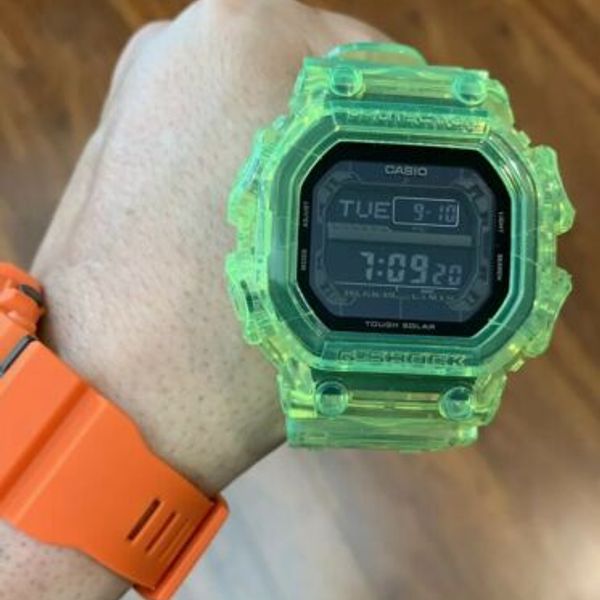 Custom Neon Casio G-Shock GX56 - Tough Solar Mud Resistant Men's Watch ...
