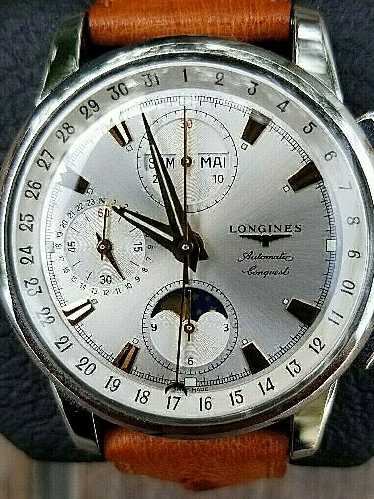 Longines Conquest Heritage Chronograph Automatic Moon phase