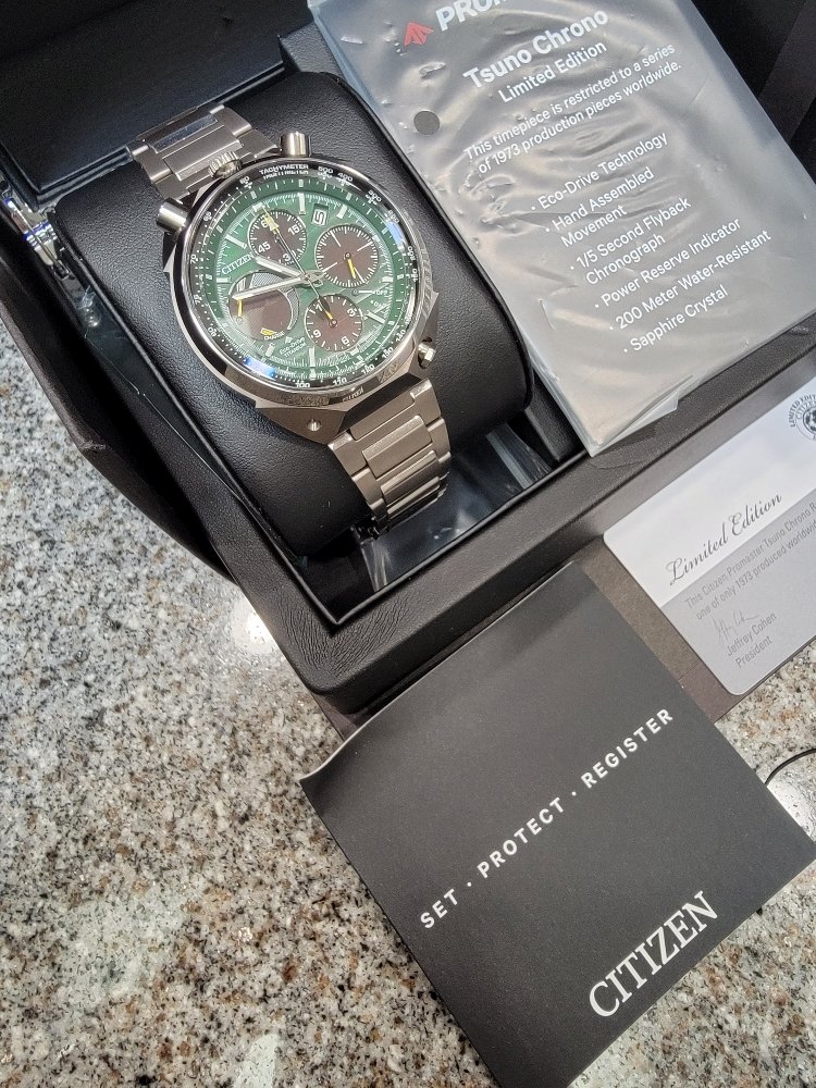 Citizen best sale tsuno green