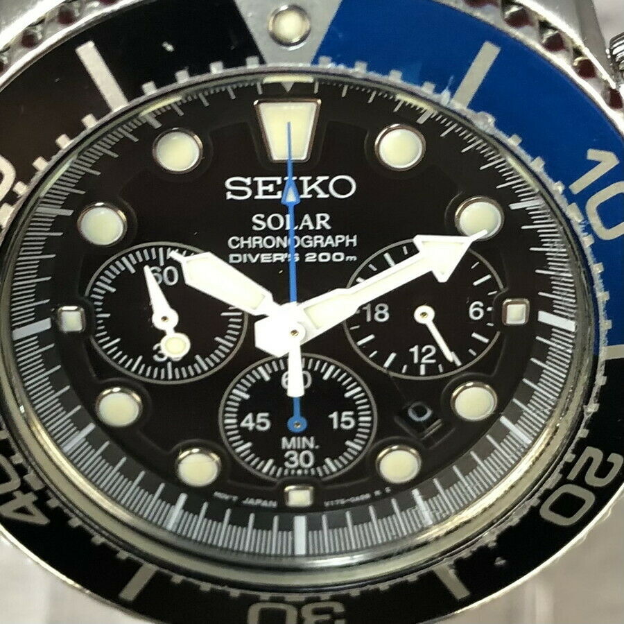 SEIKO PROSPEX AIR DIVER'S 200m SSC017 Solar Chronograph Watches