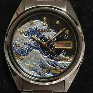 Seiko Seiko 5 Ukiyo-e Hokusai Automatic Mens Watch Authentic Working |  WatchCharts