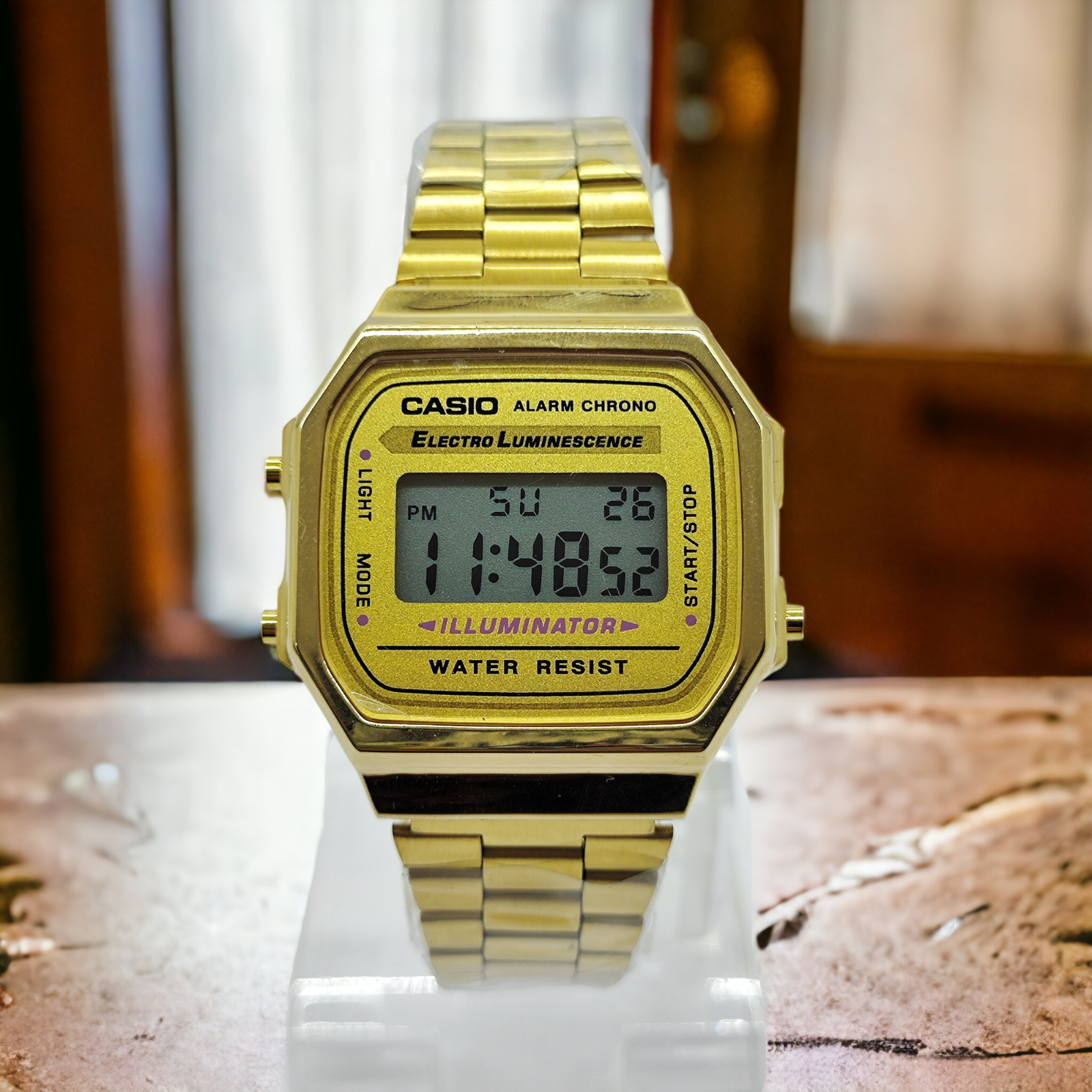 Casio illuminator watch discount turn off alarm