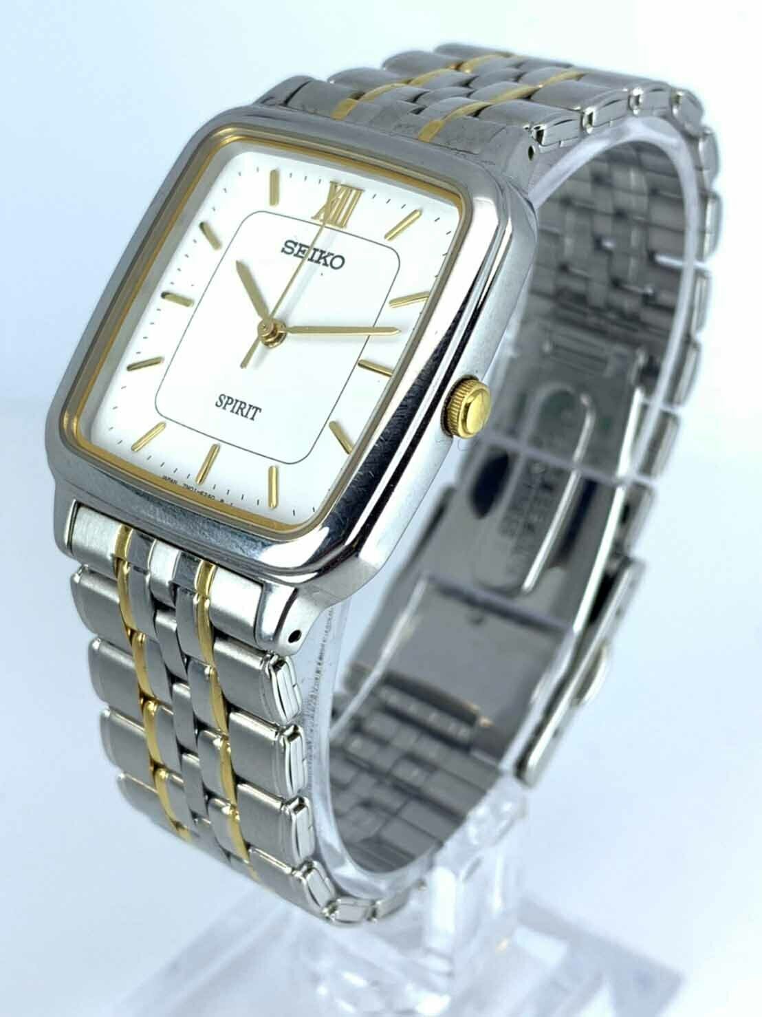 Vintage SEIKO SPIRIT 7N01-5210 Quartz Wrist Watch Japan