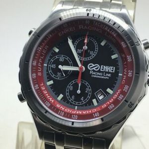 ENKEI RACING LINE Chronograph Sport Watch Red EK-001-RBK Wheels