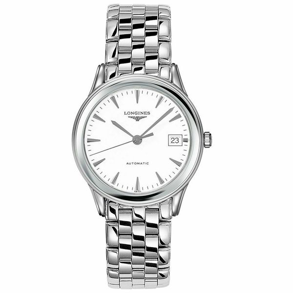 Longines Flagship Collection 35.6MM White Dial Date - SS L47744126 ...