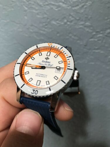 Zodiac Super Sea Wolf Automatic Blue Watch ZO9270 SWISS MADE 100