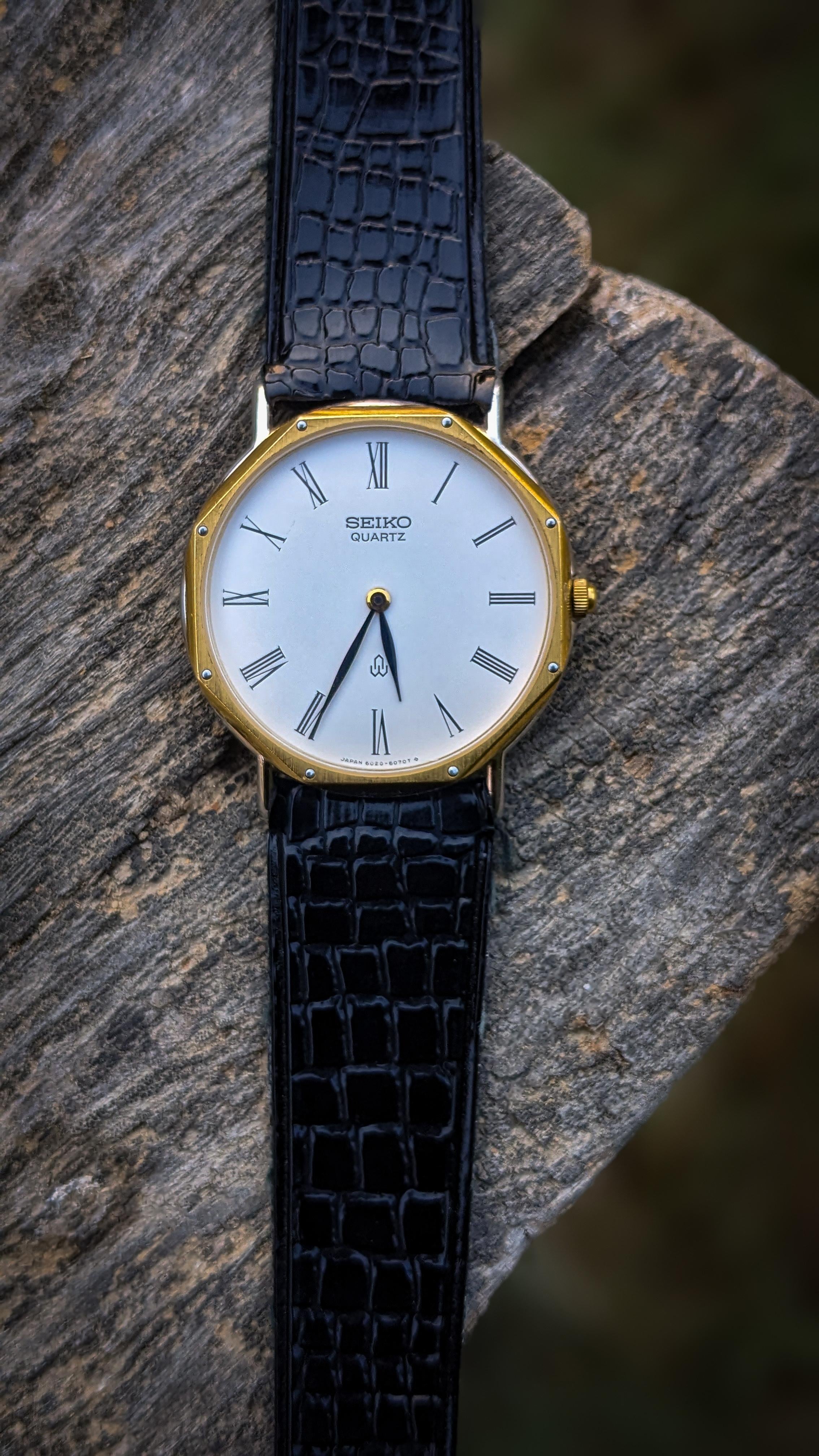 [WTS] 1980's SEIKO Gold Quartz Roman 6020-6040 ~ Men's Watch 