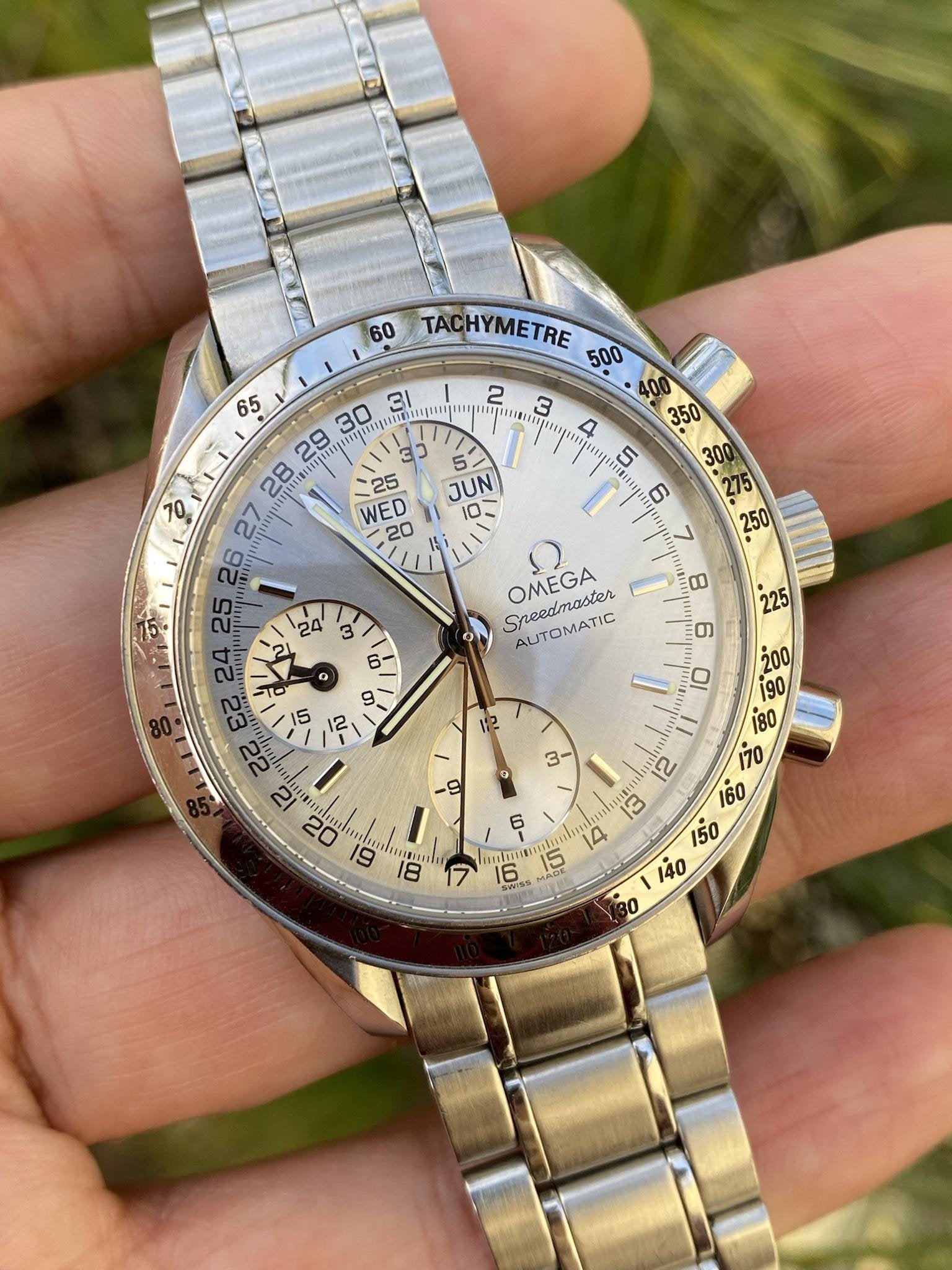 Setting omega outlet triple date speedmaster