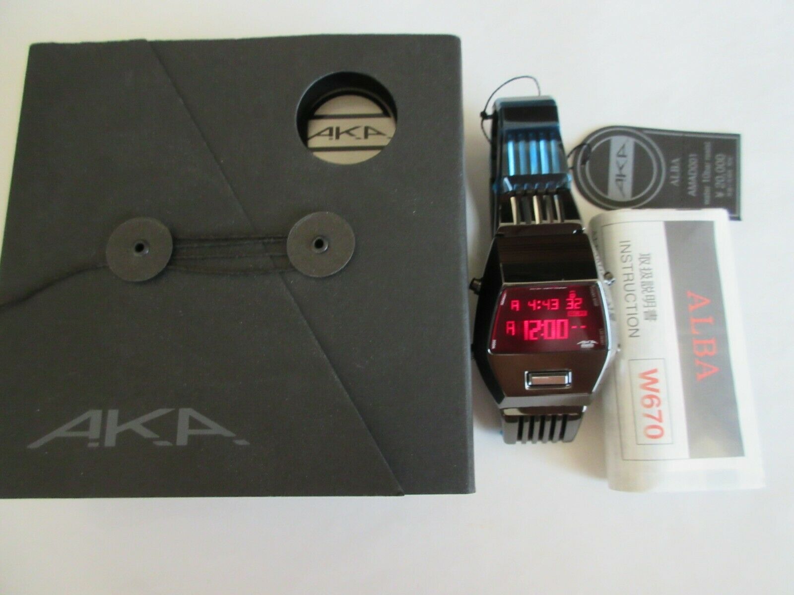 SEIKO ALBA AKA W670-4000 Quartz Darth Vader Digital Men's
