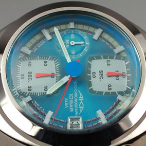 RARE! [MINT] SEIKO V657-6030 ALBA AKA Chrono Blue Quartz Men's