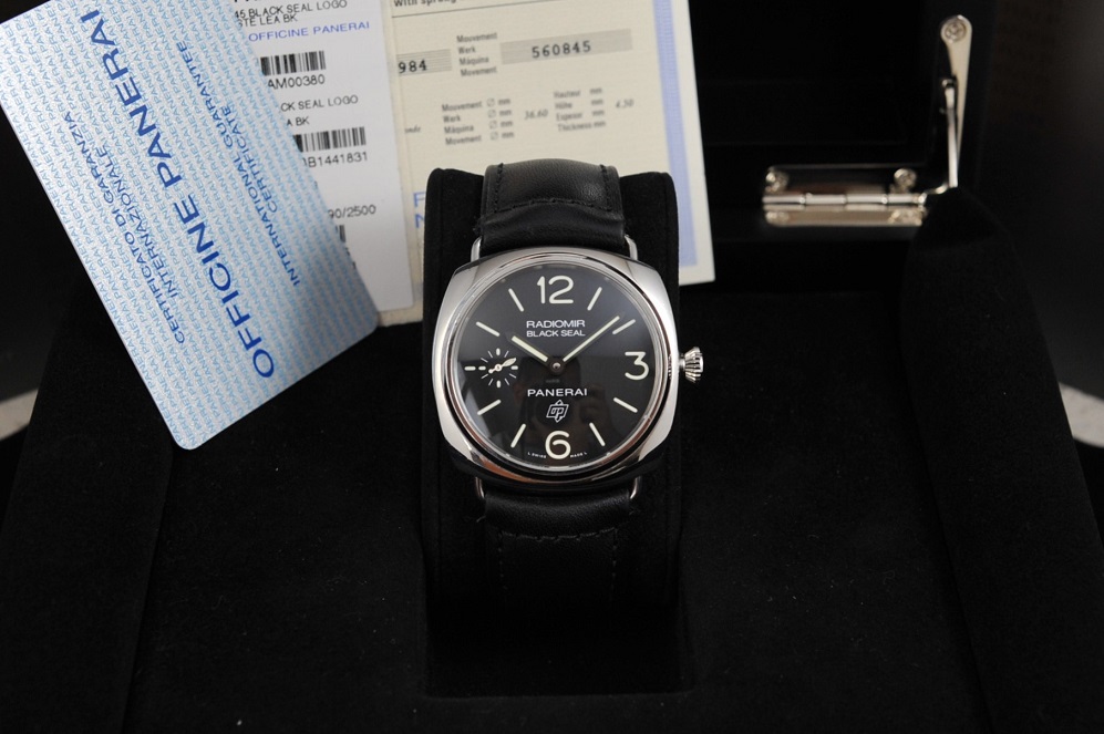 FS Panerai PAM 380 Radiomir Black Seal Logo 45mm Complete