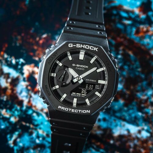 casio octagon black