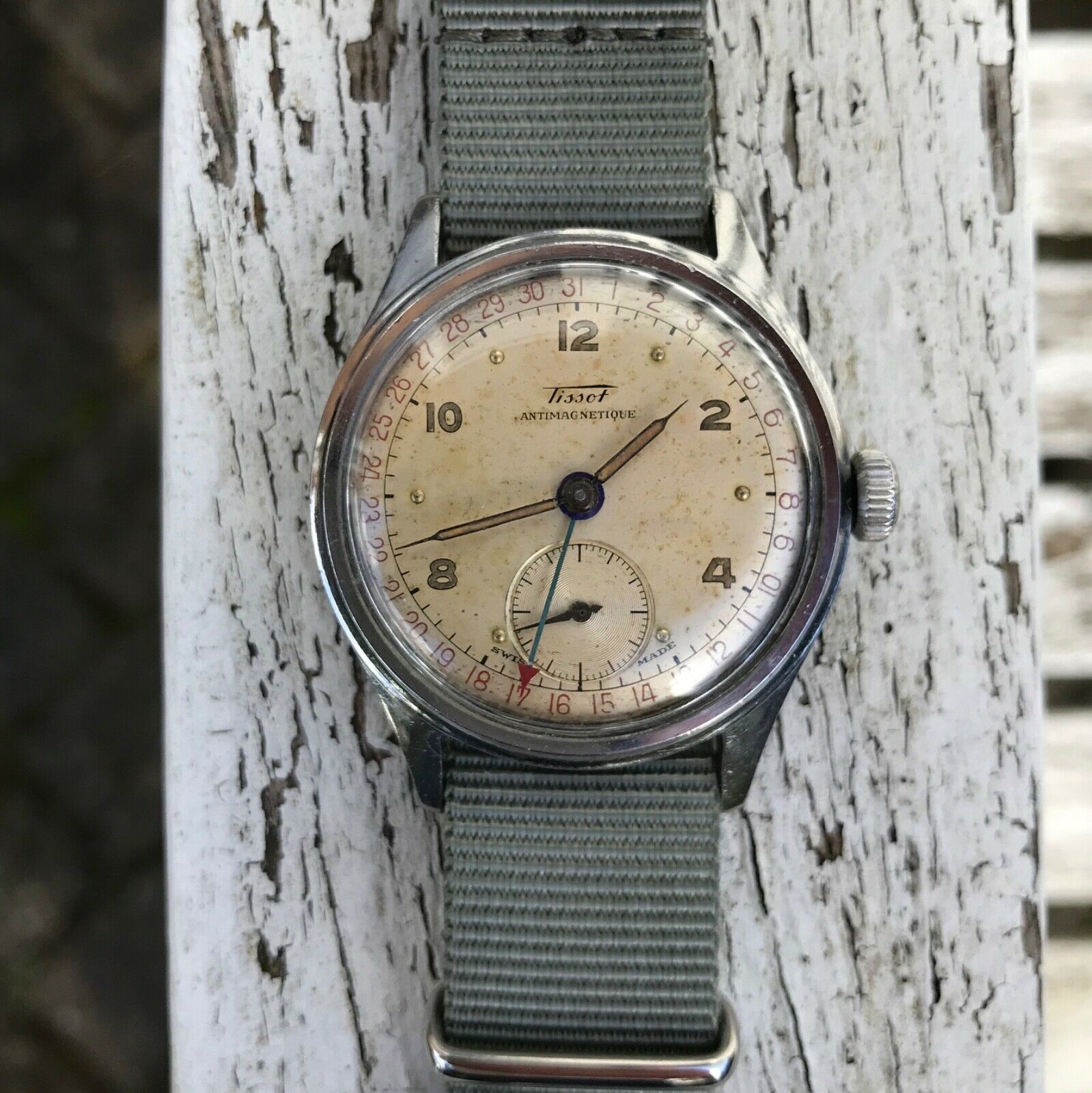 Tissot ANTIMAGNETIQUE Cal.27 ティソ 1940年代 1940s Tissot Antimagnetique Military Mens Watch Cal 27