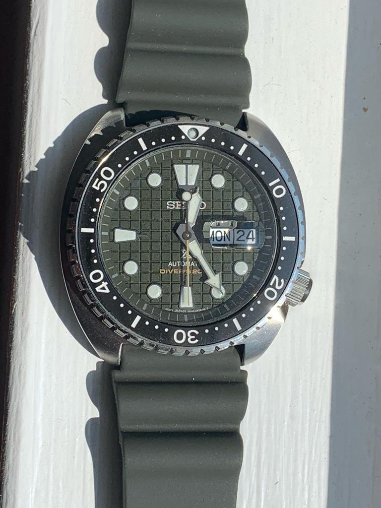 FS: Seiko SRPE05 PROSPEX King Turtle green “grenade” dial | WatchCharts