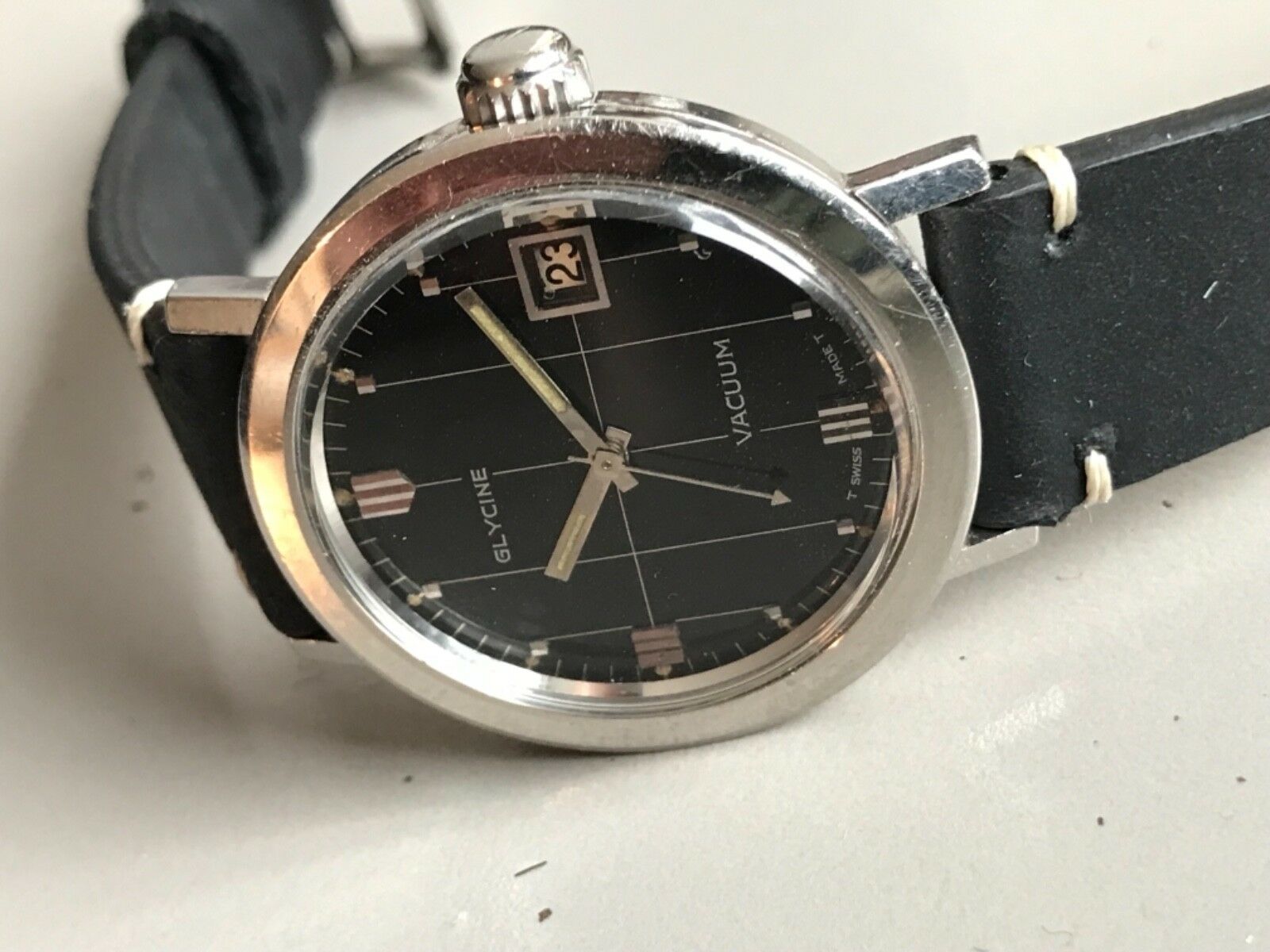 70s GLYCINE SPECTRUM vacuum 　美品！ Glycine Guilde de Orfèvres Vaccum 1970s - Gisbert A. Joseph