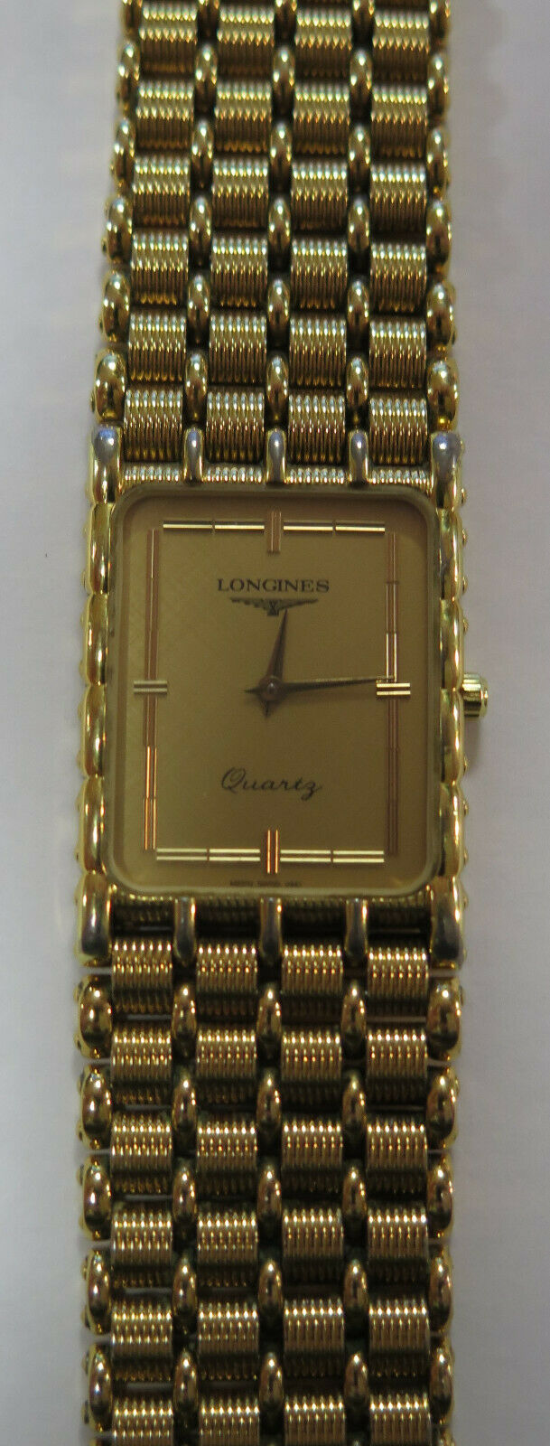 Vintage Longines MZ5712 0961 Swiss Quartz Gold Tone Watch CMZ 5712