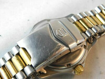 GOOD TAG HEUER 974.013R DATE Gold SILVER VINTAGE WATCH SWISS