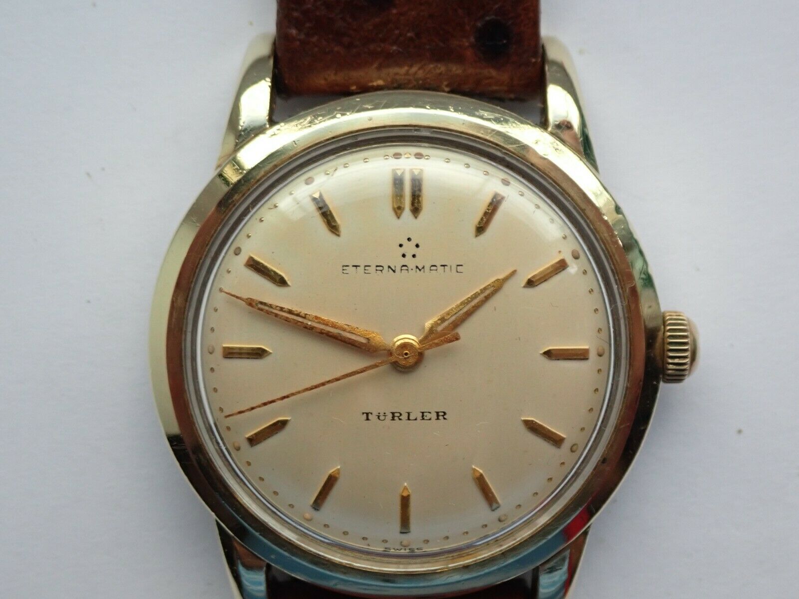 稼働品超激レア】ETERNA MATIC レディース腕時計 TURLER W銘 Watch 