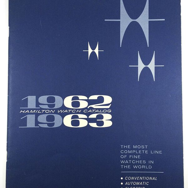 VINTAGE HAMILTON WATCH CATALOG 196263 ELECTRIC, POCKET, VEGA, FLIGHT
