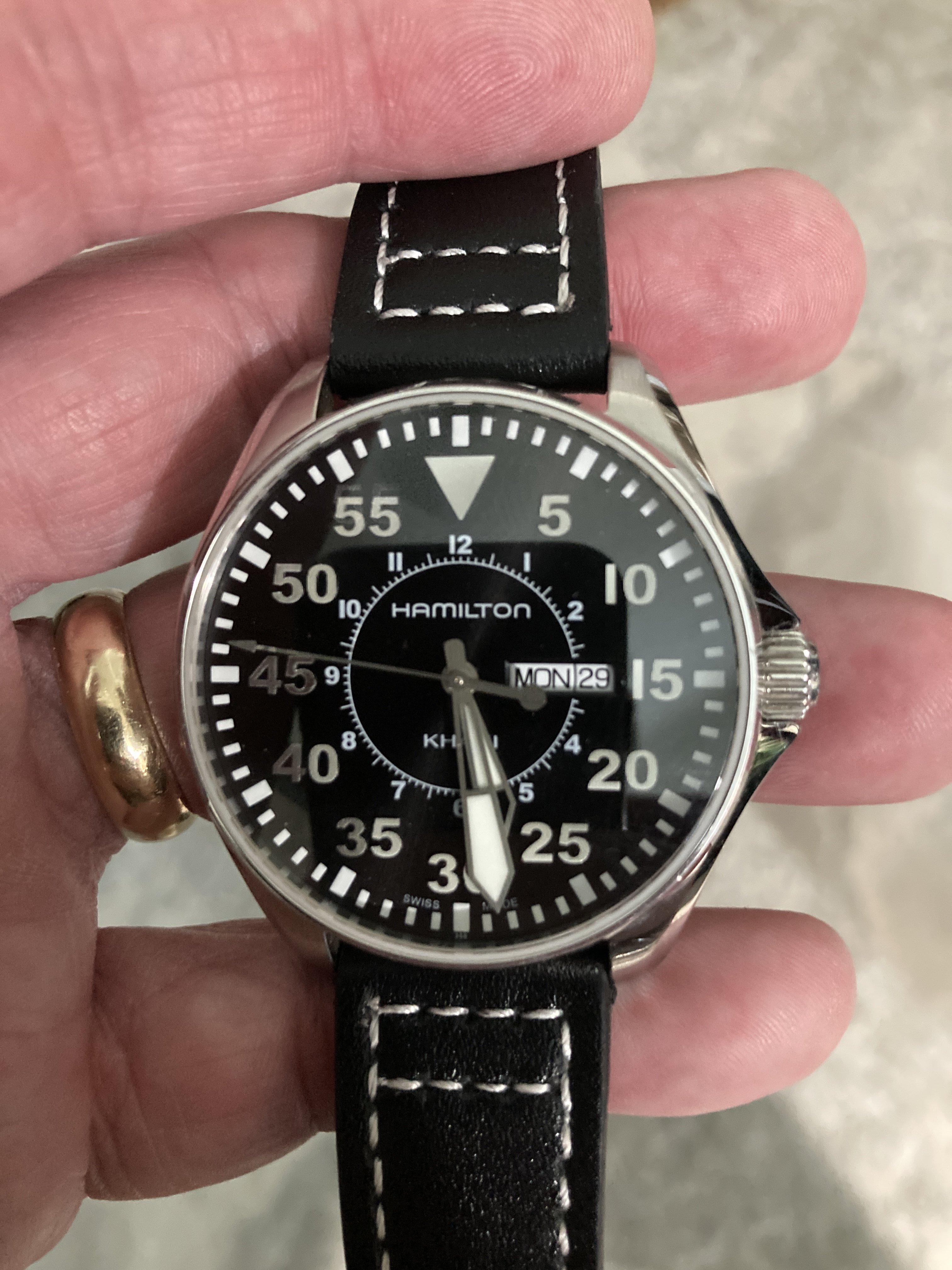 HAMILTON KHAKI H646110 Quartz Pilot | WatchCharts Marketplace