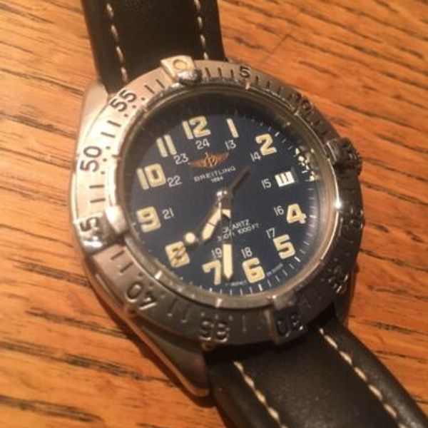 VINTAGE 1884 BREITLING COLT AUTOMATIC MENS WRIST WATCH 300M 1000T DIVER ...