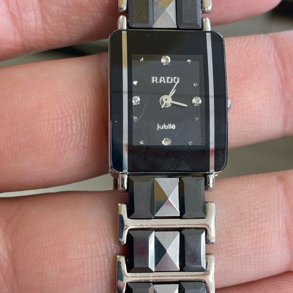 Ladies Rado Jubilé 4 Diamond Watch Ceramic 150.0383.3