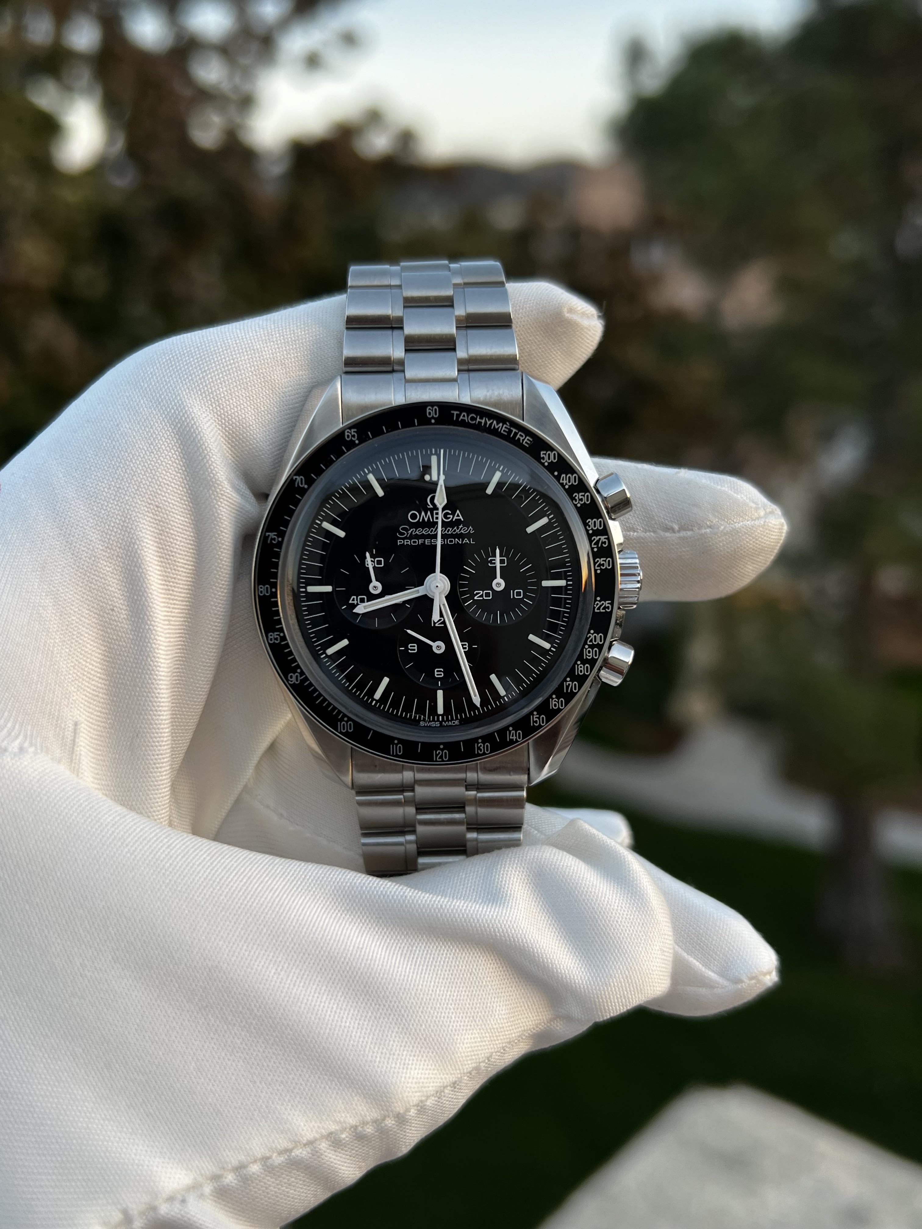 WTS Omega SpeedMaster Hesalite ref 310.30.42.50.01.001 Full set