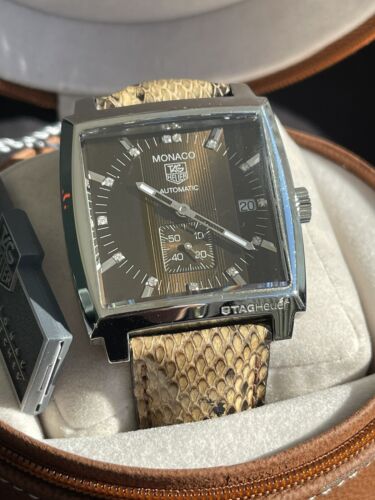 TAG HEUER Monaco Python DIAMOND AUTOMATIC Date Small Second WW2116