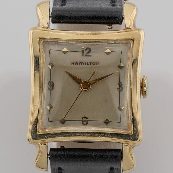 Vintage 1954 Hamilton Standwick Gold Tank Watch Just Restored & Running