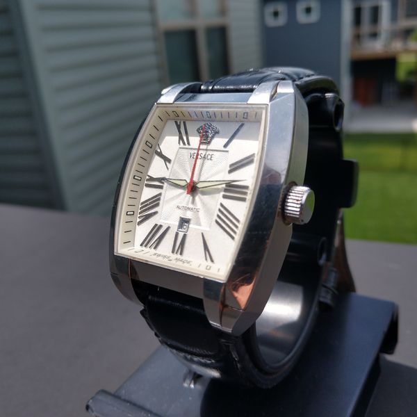 Wts Versace Character Automatic Swiss High Beat Tank Watch