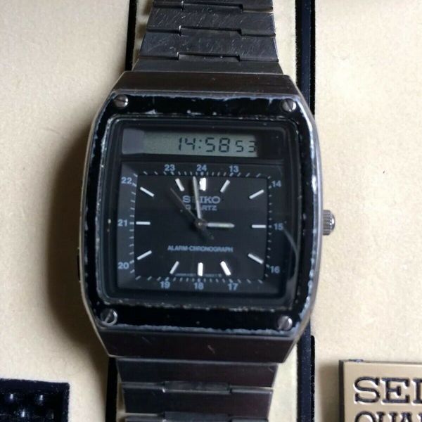 Very Rare Vintage James Bond Seiko H357-5040 LCD Digital Watch