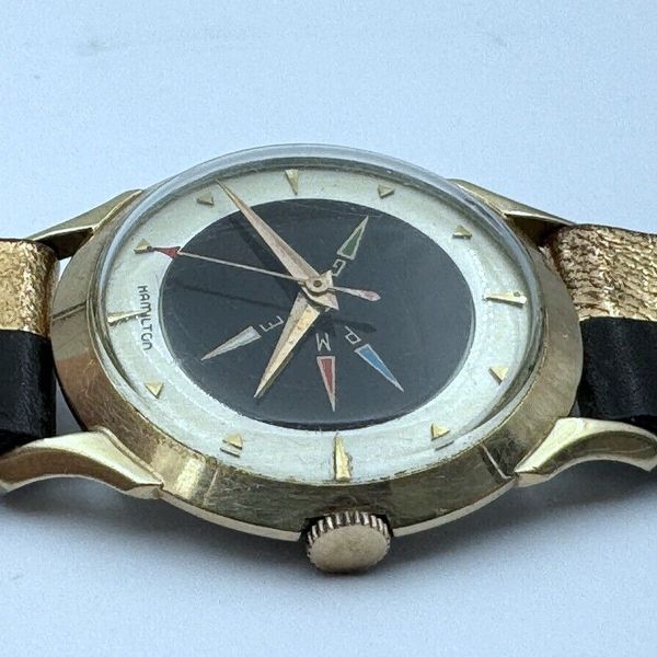 Vintage 1956 Hamilton Cross Country Mechanical Original Dial & Strap