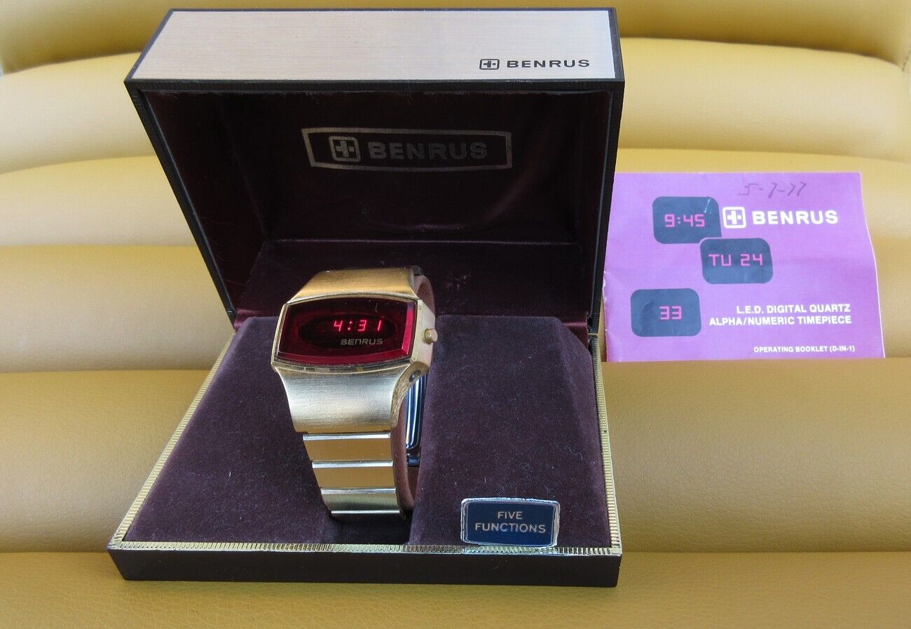 Benrus led sale watch