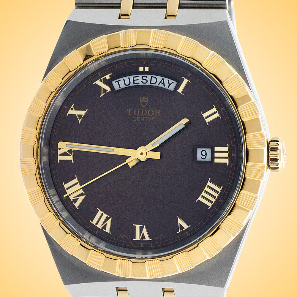 Tudor Royal Automatic Stainless Steel and Yellow Gold Men