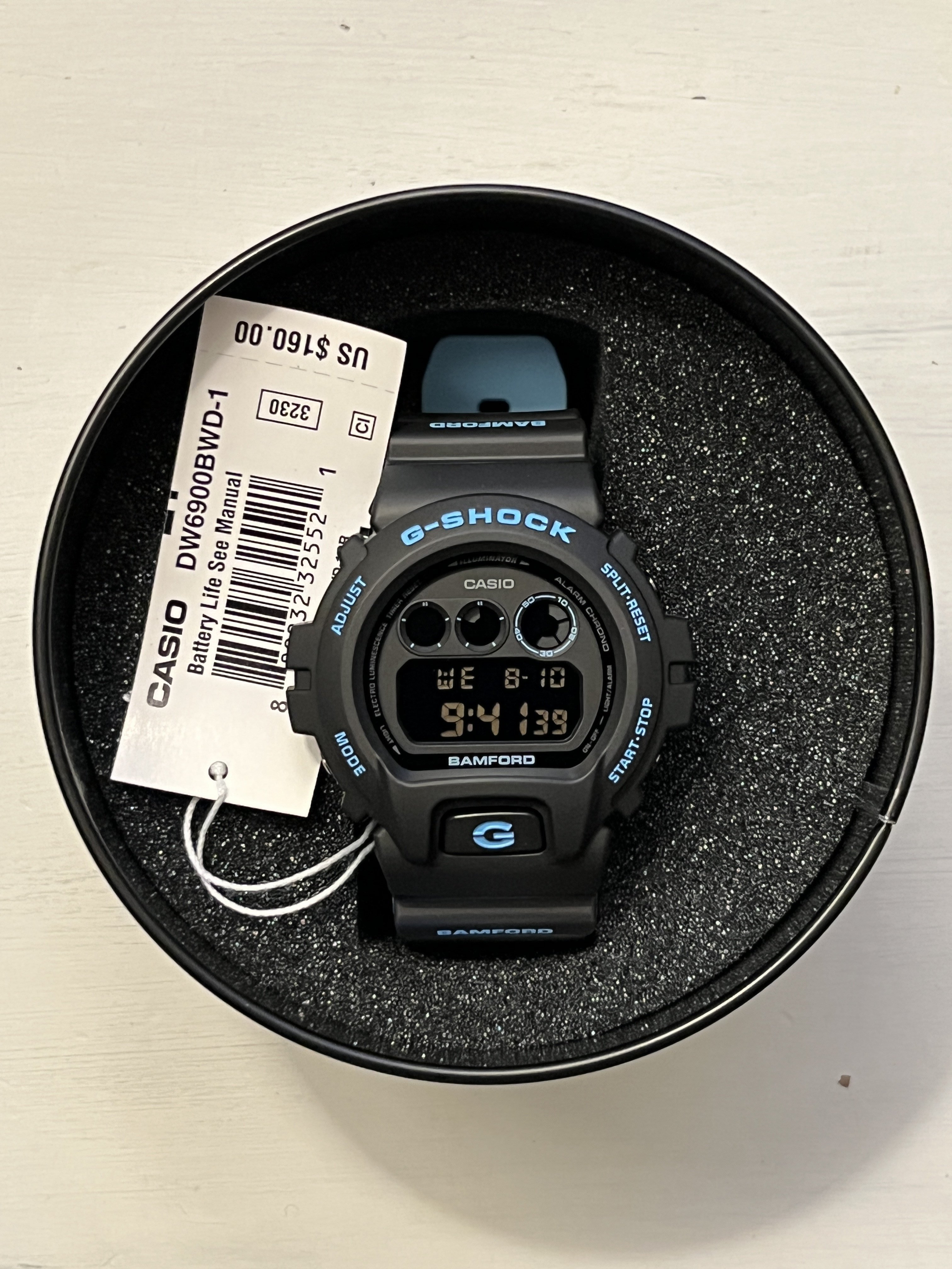325 USD] FS: Bamford x G-Shock Collaboration DW-6900BWD-1ER Limited Edition  | WatchCharts