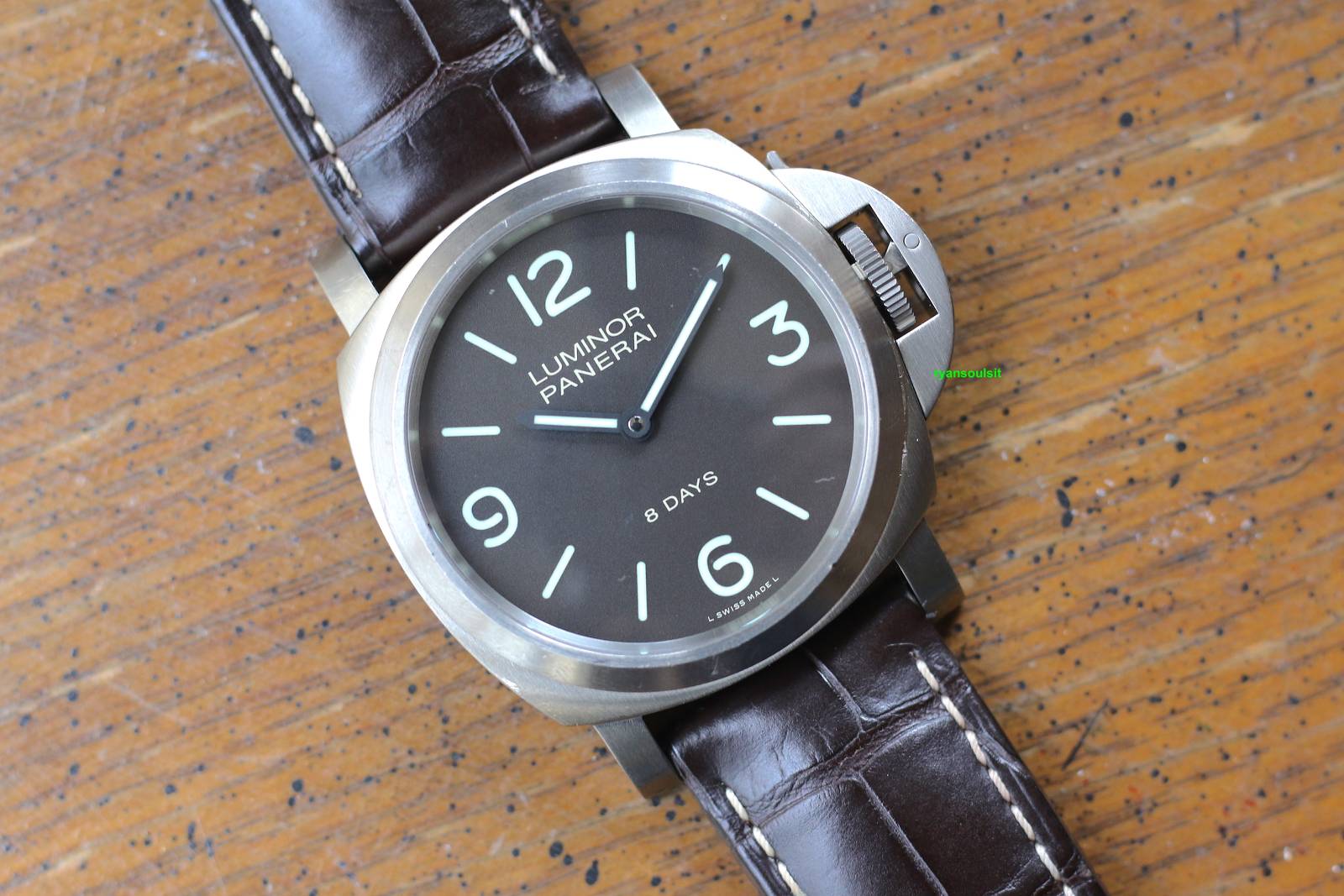 FS 2016 Panerai Luminor 44mm Titanium 8 Days Pam 562 with Service