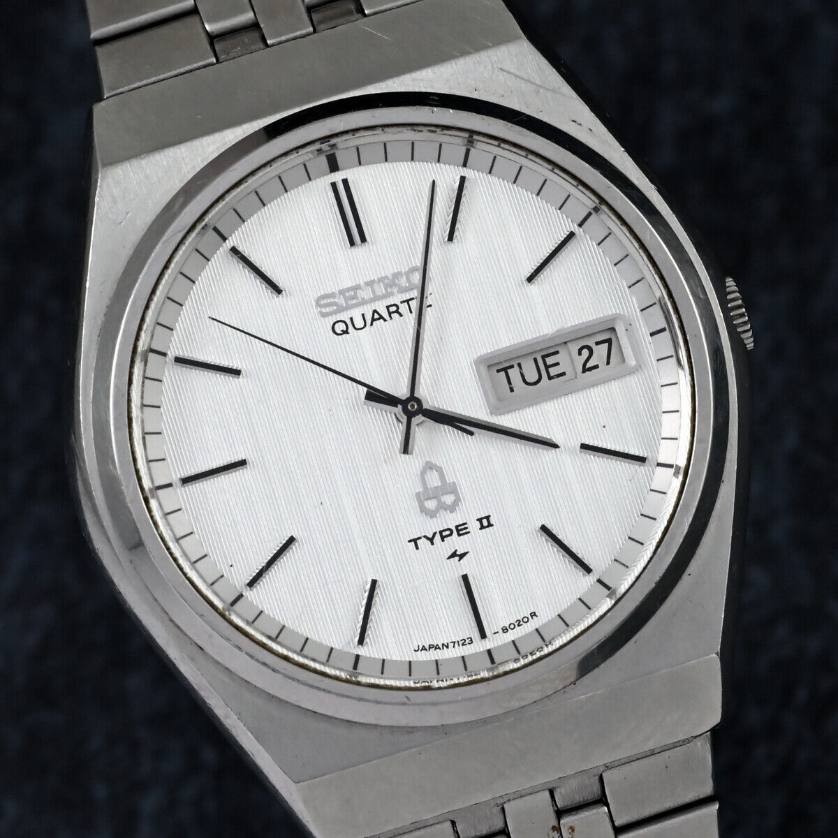 SEIKO Quartz Type II Day/Date Silver Dial Ref.7123-8010 Works | WatchCharts