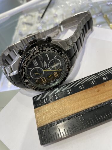 SEIKO PULSAR 7T62-X041 Chronograph Quartz Black Dail Analog Mens