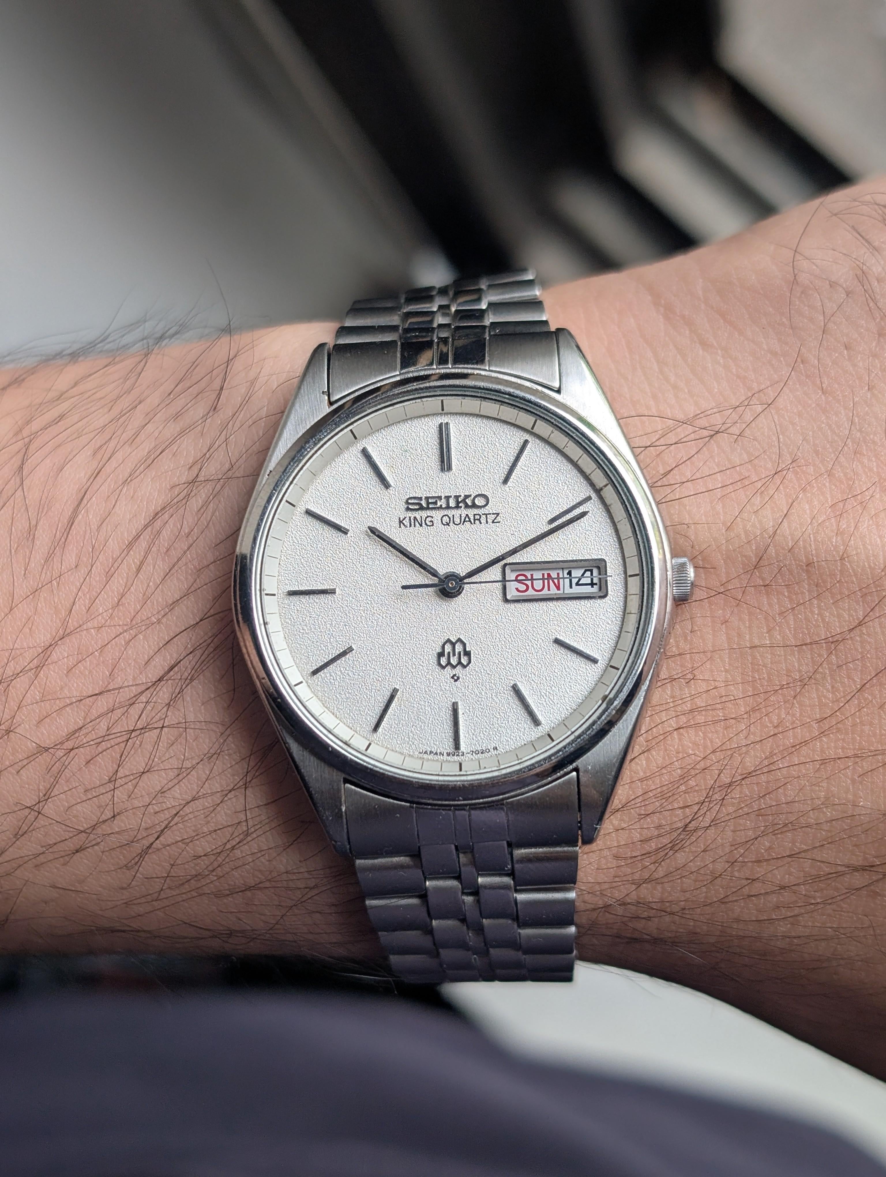 WTS] Seiko King Quartz 9923-7020, Twin Quartz, Sand Dial, Original