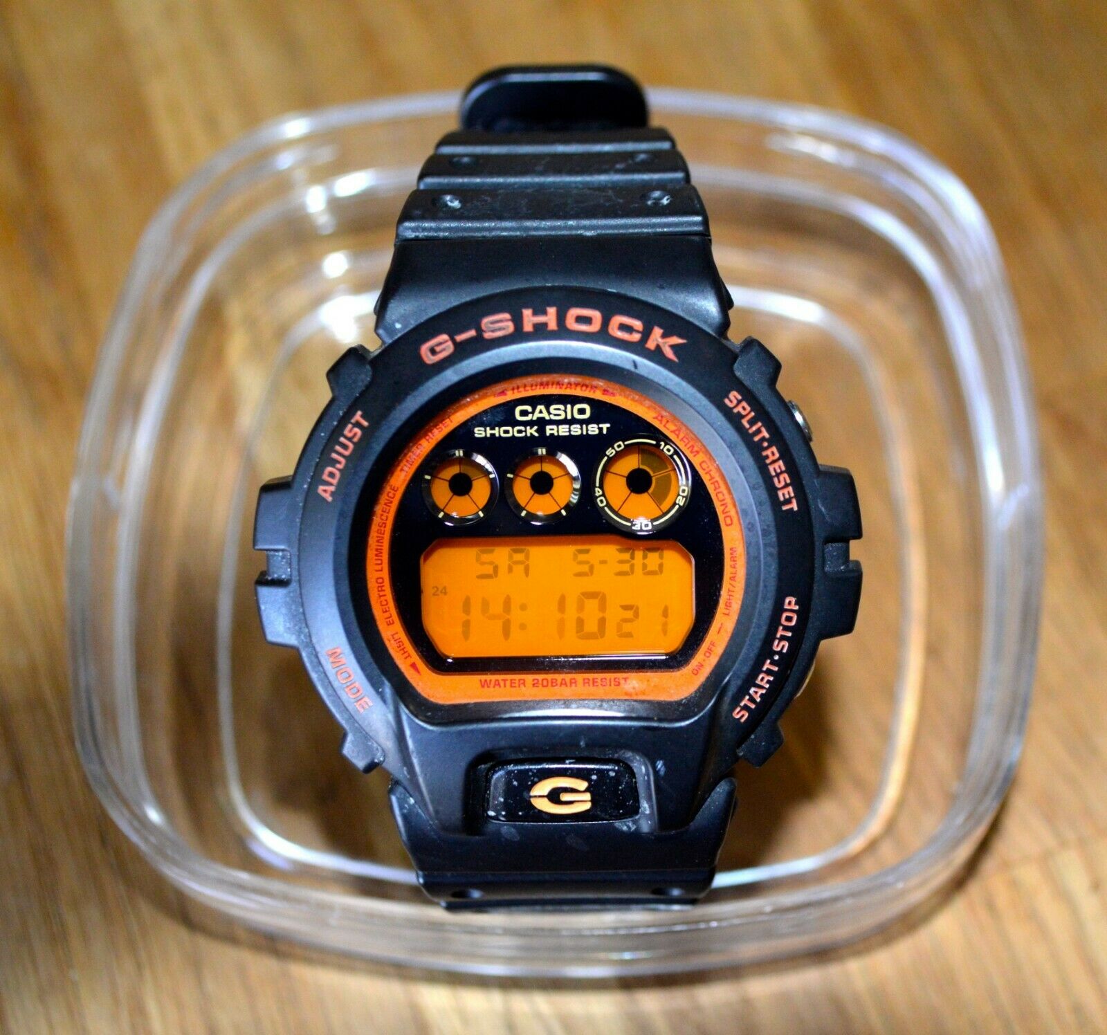 CUSTOM CASIO G SHOCK DW-6900 Black and Orange | WatchCharts