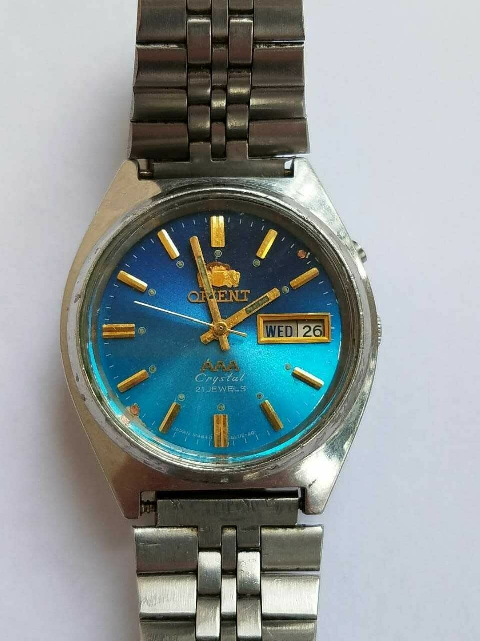 Mens 36mm ORIENT AAA Crystal 21jewels TT L469711 Automatic Watch