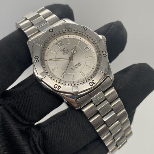 時計 TAG Heuer WK2116-0 automatic 200meters RARE Vintage Men's 38mm Tag Heuer Automatic Silver Dial