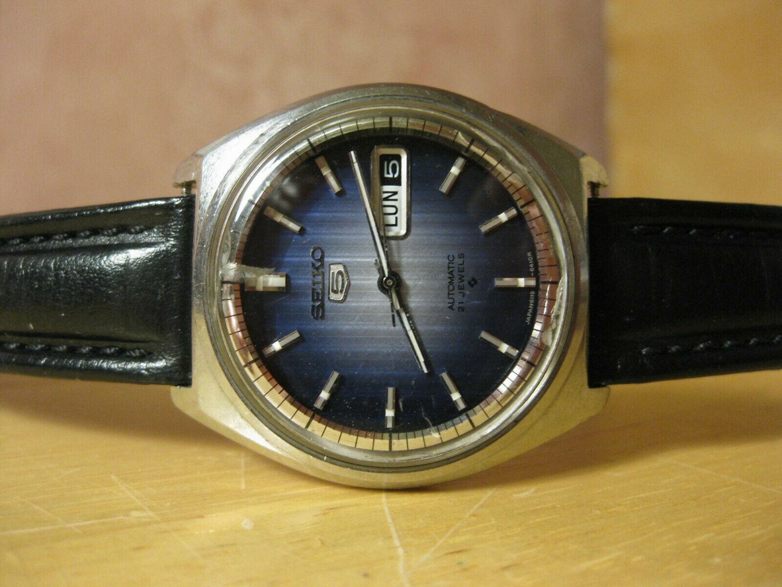 RARE VINTAGE SEIKO 1970'S AUTOMATIC 2 TONE DIAL MENS WATCH MODEL 6119 ...