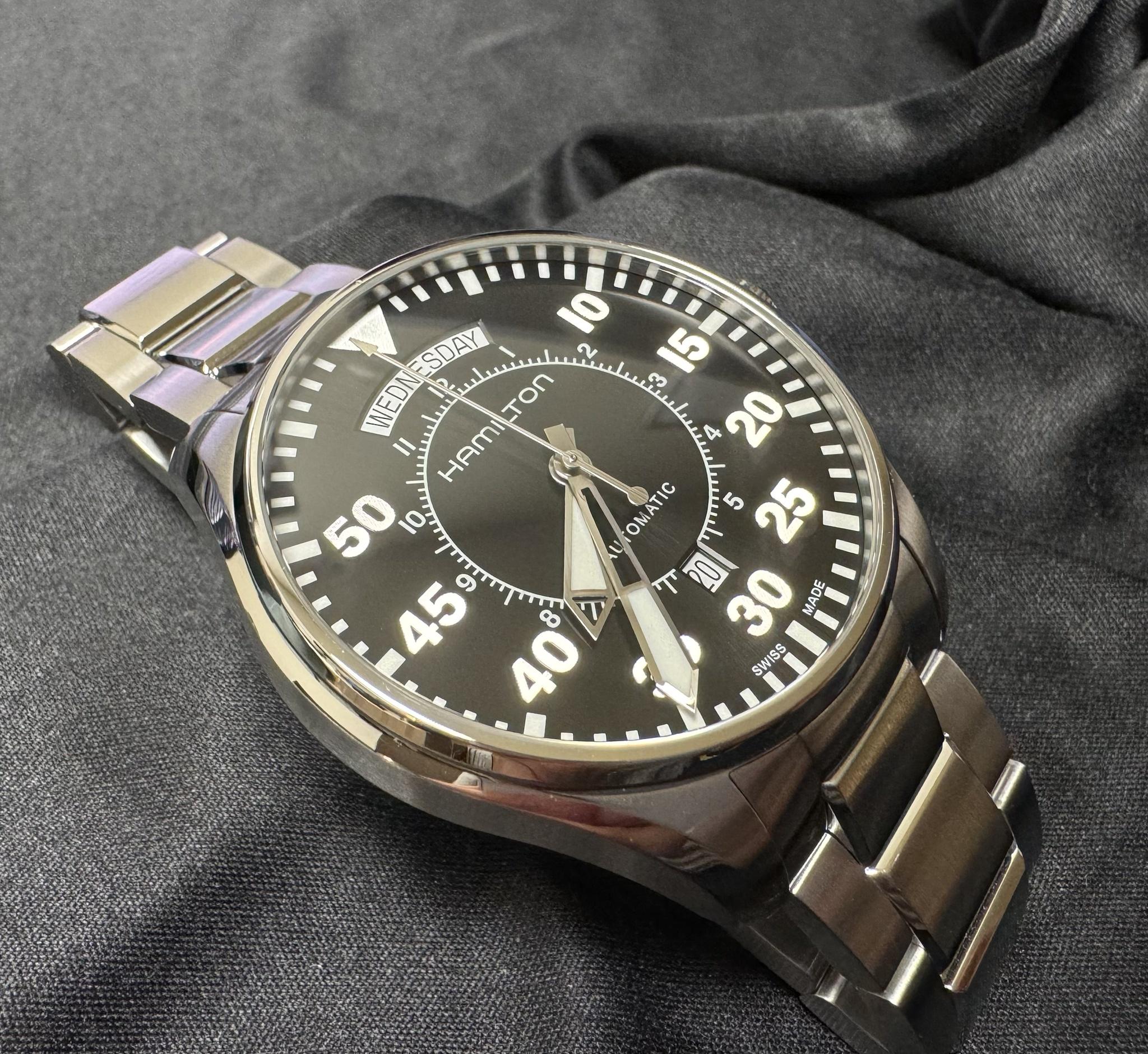 Hamilton Khaki Pilot Aviation Day Date Auto H64615135