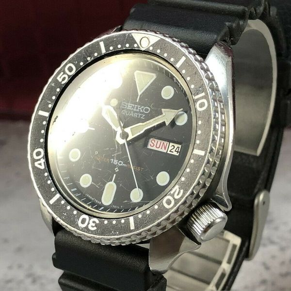 Vintage 1980 SEIKO QUARTZ DIVER'S 150M 7548-7000 Men's Watch from JAPAN ...